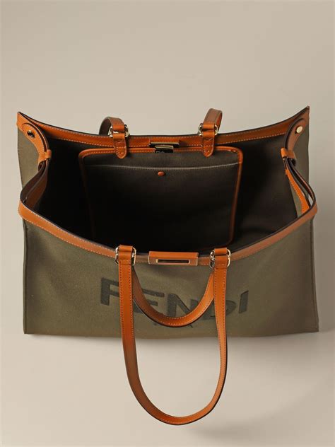 borsa fendi can 23589|fendi canvas bag.